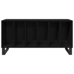 vidaXL Meuble à vinyles Chêne noir 100 x 38 x 48 cm Bois d'ingénierie