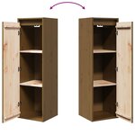 vidaXL Armoire murale Marron miel 30x30x100 cm Bois de pin massif