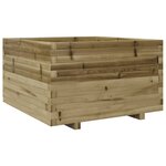vidaXL Jardinière 80x80x49 5 cm bois de pin imprégné