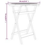 vidaXL Ensemble à manger de jardin 3 Pièces Bois de teck massif