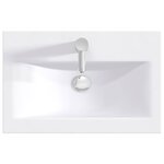 vidaXL Lavabo de salle de bains Chrome 61 x 40 x 16 5 cm métal