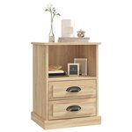 vidaXL Tables de chevet 2 Pièces chêne sonoma 43x36x60 cm