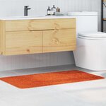 vidaXL Tapis de bain antidérapant Orange 70 x 120 cm PP