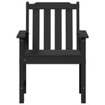 Chaises de jardin vidaXL 4 Pièces Noir 65 5x55 5x88 cm HDPE
