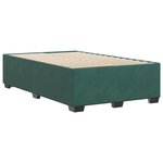 vidaXL Cadre de lit sans matelas vert foncé 120x200 cm velours
