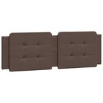 vidaXL Coussin de tête de lit marron 160 cm similicuir