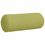 vidaXL Coussins d'accent 2 Pièces Vert clair Ø 15 x 40 cm tissu