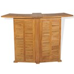 vidaXL Mobilier de bistro 3Pièces et chaises pliables Bois de teck solide