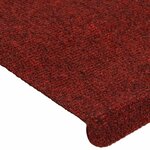 vidaXL Tapis d'escalier auto-adhésifs 30 Pièces rouge 65x24 5x3 5 cm
