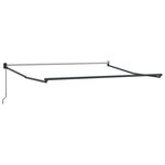 vidaXL Auvent Anthracite 3 5 x 2 5 m Métal