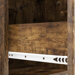 vidaXL Table basse Chêne fumé 50 x 49 x 40 cm Bois d'ingénierie