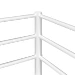 VidaXL Lit superposé sans matelas blanc 107x203 cm acier