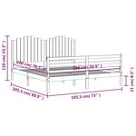vidaXL Cadre de lit sans matelas bois massif