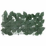 vidaXL Écran de balcon avec feuilles vert foncé 500x100 cm
