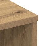 vidaXL Cabinet de Tête de Lit Chêne artisanal 220 x 19 x 101 5 cm