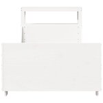 vidaXL Cadre de lit sans matelas blanc 90x200 cm bois de pin massif