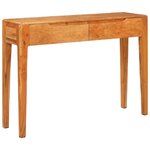 vidaXL Table console Marron 110 x 30 x 80 cm Bois d'Acacia Massif