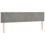 vidaXL Sommier à lattes de lit et matelas gris clair 120x190cm velours