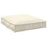 vidaXL Coussin pour assise de palette Crème 70 x 70 x 12 cm