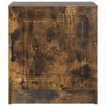 vidaXL Cabinet de chevet 2 Pièces Chêne fumé 43 x 34 5 x 47 cm