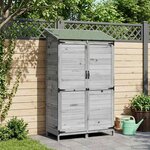 vidaXL Abri de jardin Gris 106 5 x 56 x 176 cm Bois d'ingénierie