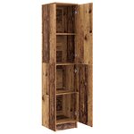 vidaXL Highboard Bois ancien 35 x 39 x 168 cm Bois d'ingénierie