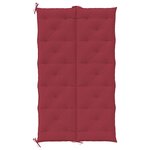 vidaXL Coussin de banc de jardin rouge bordeaux tissu oxford