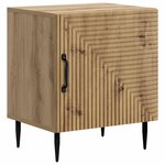 vidaXL Cabinet de chevet 2 Pièces Chêne artisanal 43 x 34 5 x 50 cm