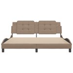 vidaXL Cadre de lit sans matelas cappuccino 180x200 cm similicuir