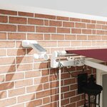 vidaXL Auvent rétractable automatique avec LED bordeaux 500x300 cm