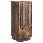vidaXL Buffet Chêne fumé 33 x 34 5 x 87 cm Bois d'ingénierie