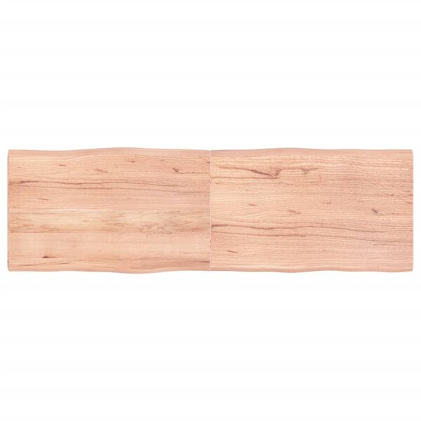 vidaXL Dessus de table bois massif traité bordure assortie