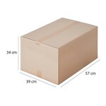 Cartons déménagement seconde main 75L (57 x 39 x 34 cm) et adhésifs offerts