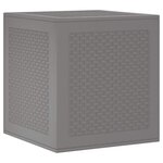 vidaXL Boîte de Rangement de Jardin Gris clair 55 x 53 x 57 cm