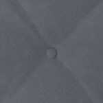 vidaXL Coussin de Dos Gris foncé 200 x 50 cm Tissu en velours côtelé