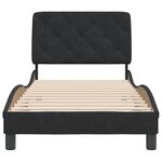 vidaXL Cadre de lit sans matelas noir 80x200 cm velours