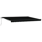 Store rétractable automatique vidaXL noir 450x300 cm