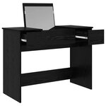 vidaXL Table de Toilette Chêne noir 100 x 45 x 76 cm Bois d'ingénierie