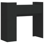 vidaXL Table console noir 100x35x90 cm bois d'ingénierie