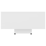 vidaXL Table basse Blanc 85x55x31 cm Bois d'ingénierie