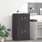 vidaXL Armoire de rangement Noir 60 x 40 x 40 cm Acier