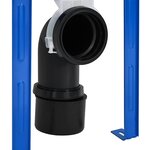 vidaXL Cadre de montage Blanc Acier