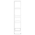 vidaXL Support pour plantes 5 niveaux 43x22x98 cm Blanc Métal