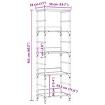 vidaXL Bibliothèque chêne artisanal 50x33x153 cm bois d'ingénierie