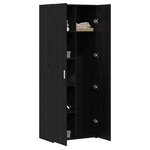 vidaXL Haut Armoire Chêne noir 70 x 42.5 x 185 cm Bois d'ingénierie