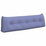 vidaXL Coussin de Dos Bleu denim 160 x 24 x 50 cm tissu