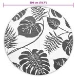 vidaXL Tapis d'extérieur ARAKIL vert Ø200 cm PP