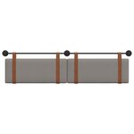 vidaXL Tête de lit suspendue Taupe PU antique