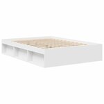 vidaXL Cadre de lit sans matelas blanc 160x200 cm