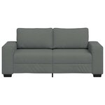 vidaXL Canapé à 2 places gris foncé 180x77x82 cm tissu